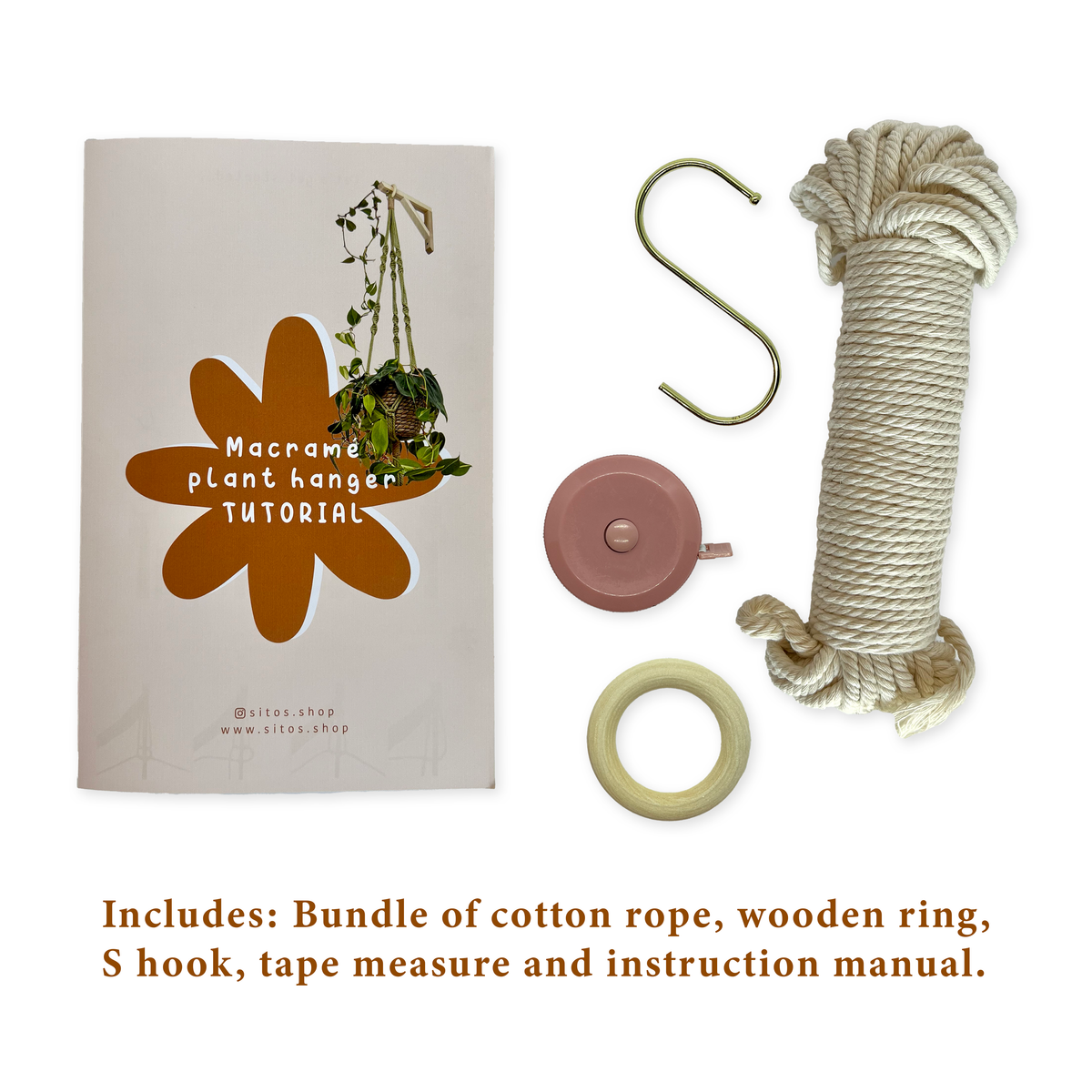 Craft Kit DIY Macrame Plant Hanger Tutorial Kit – Edie Rose