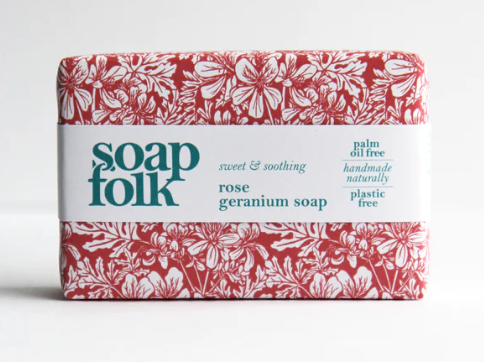 SOAP FOLK - Rose Geranium Soap Bar