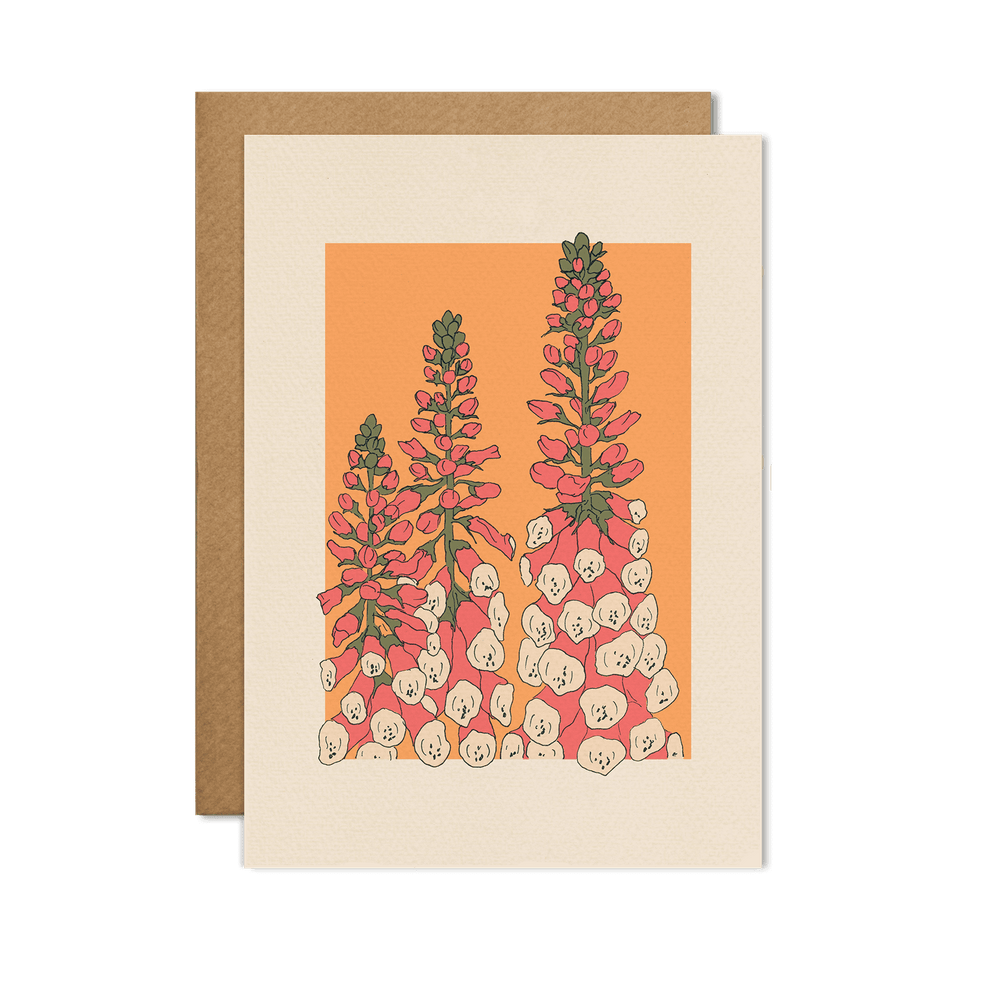 Foxglove Card - Cai & Jo