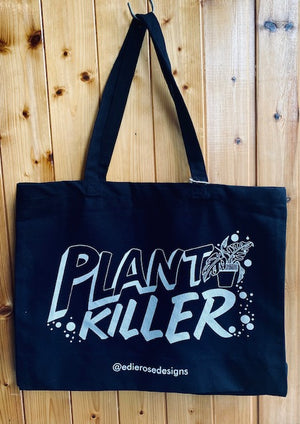 Limited Edition Large Black 'Plant Killer' Bag