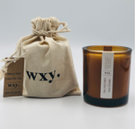 wxy - 12.3oz Big Amber Candle - Bergamot Oil - Bamboo